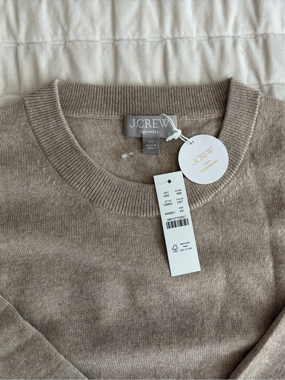 J. Crew Cashmere Relaxed Crewneck Sweater - Picture 3 of 4